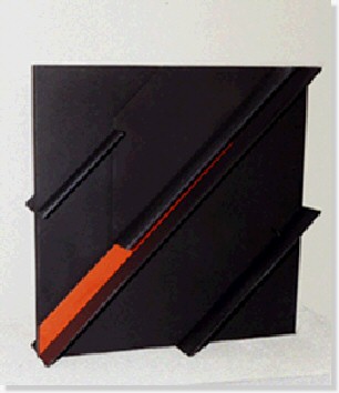 Sculpture, mtal pli 50x50 cm